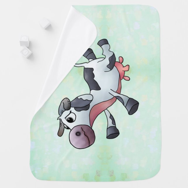 Lustige cow baby blanket (In Situ)