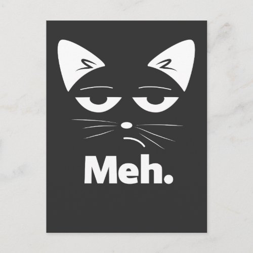 Lustige Katze Sarkastisches Kitten Meh Postcard