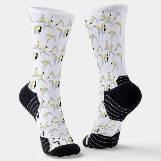 Lustige Yogasocken – Farbe für dein Leben Socks (Angled)