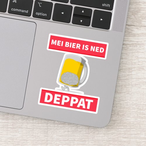 Lustiger Austria Wien Dialekt Mei Bier Sticker