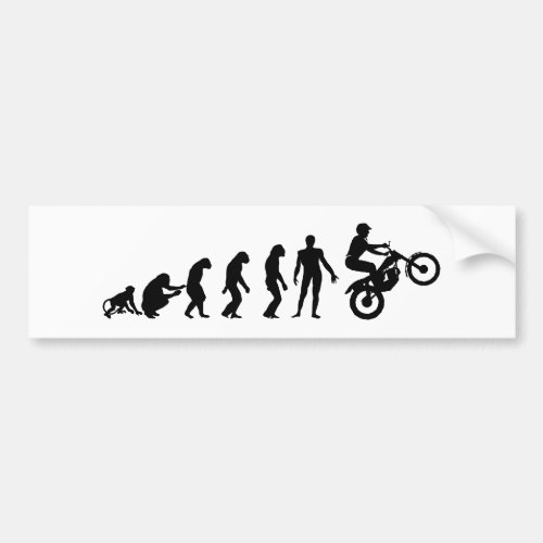 Lustiger Enduro Bike Evolution Bumper Sticker