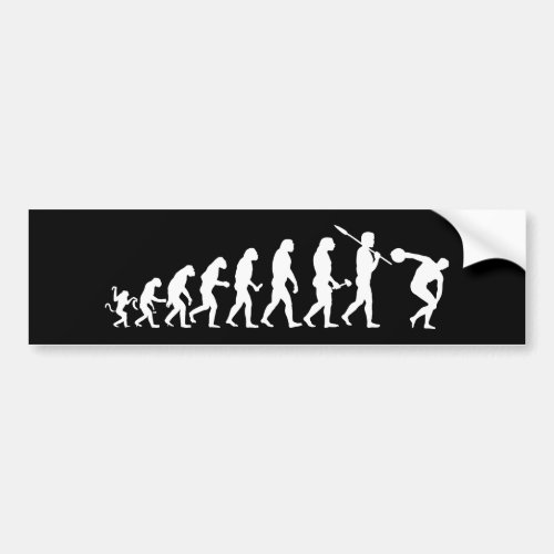 Lustiger Olympische Evolution Bumper Sticker