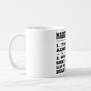 Lustiges Hochzeit gift enk Quadratische Wanduhr Coffee Mug