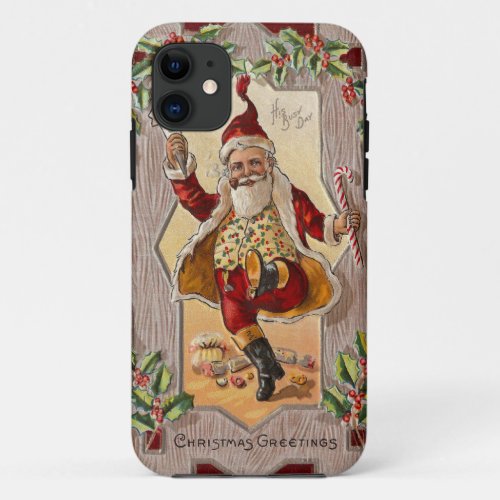 Lustiges tanzendes lustiges Vintages Weihnachten S iPhone 11 Case