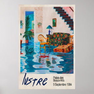Lustre Paris Exhibit Poster Surreal Flooded Room
