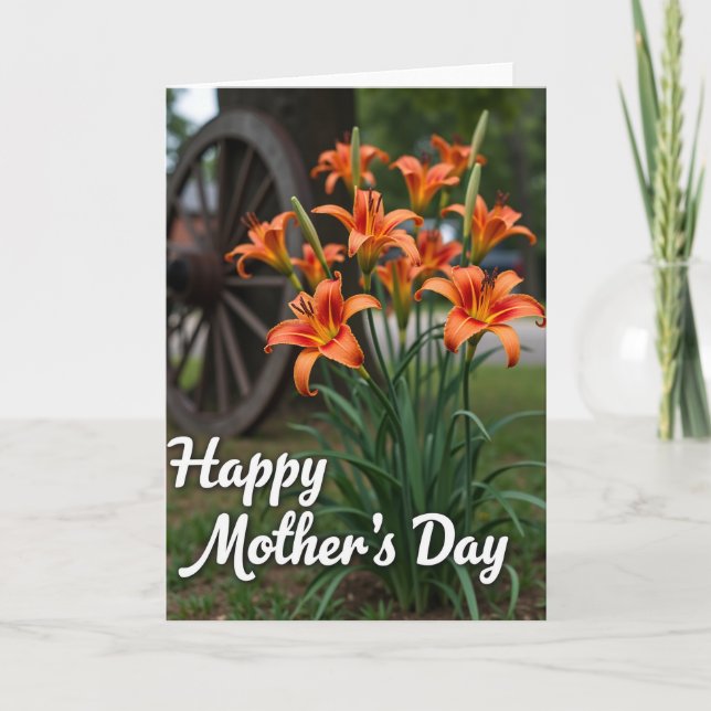 Lustrous Blossom Mothers Day Card (Front)