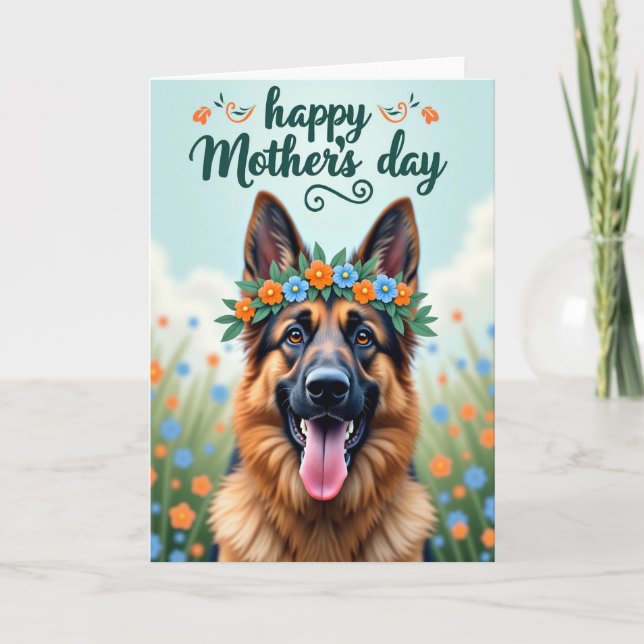 Lustrous Canine Mothers Day Card (Front)