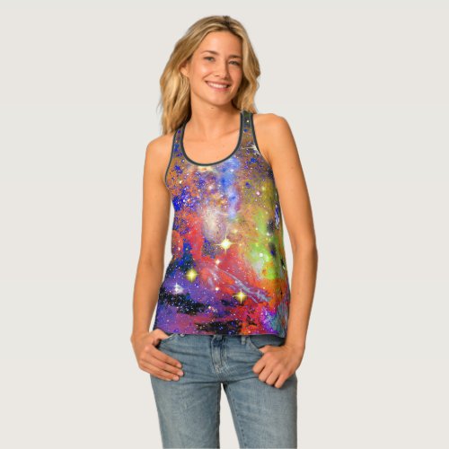 Lustrous Racer Back Tank Top