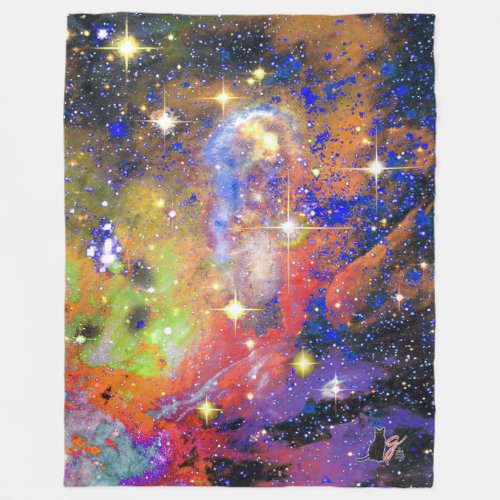 Lustrous Star Field  Fleece Blanket