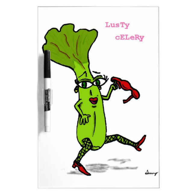 Lusty Celery Dry Erase Board (Front)