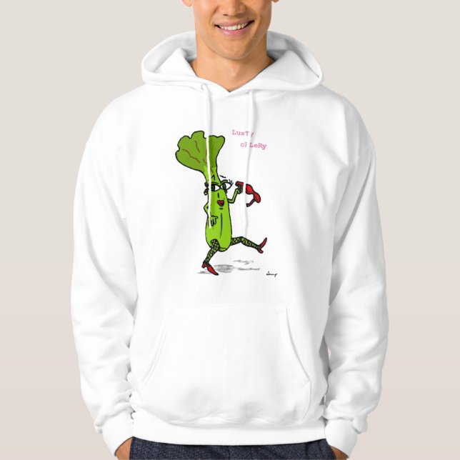 Lusty Celery Mens Hooded Sweatshirt (Front)