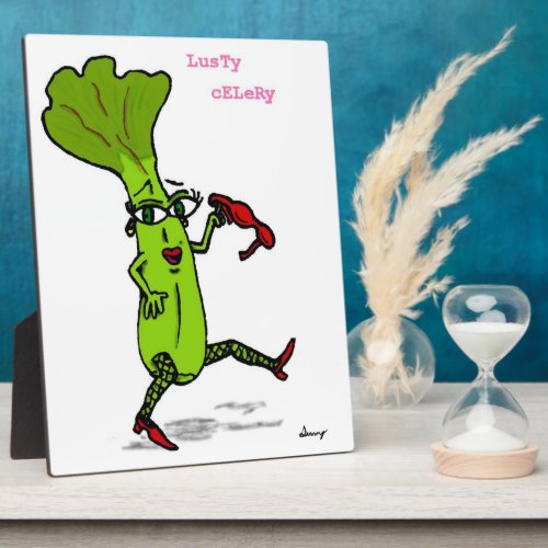 Lusty Celery Plaque