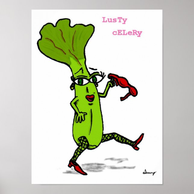 Lusty Celery Print (Front)