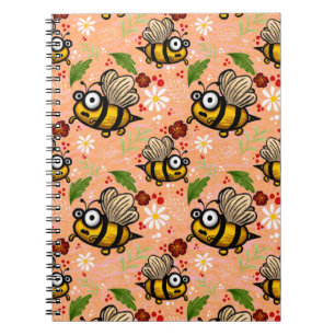 Lusy bee - tender orange  notebook