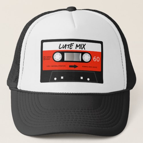 Lute Mixtape Retro Red Vintage Cassette Tape Trucker Hat