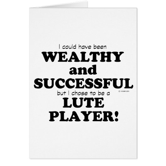 Lute Wealthy & Successful Cards (Front)