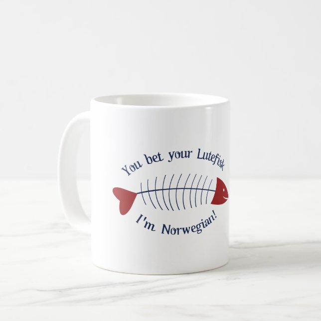 Lutefisk Fish Coffee Mug (Front Left)