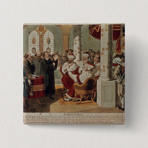 Luther at the Diet of Worms Pinback Button