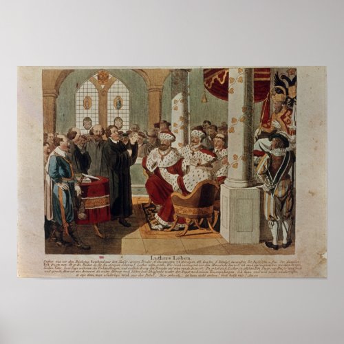 Luther at the Diet of Worms Poster