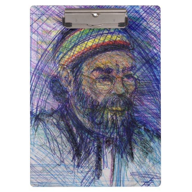 Luther Hampton Self Portrait Clipboard (Front)
