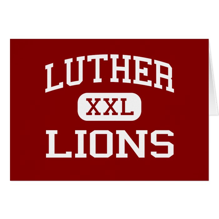 Luther   Lions   Middle School   Luther Oklahoma Greeting Cards