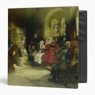 Luther Preaches using his Bible Translation 3 Ring Binder