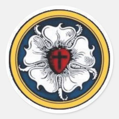 Luther Rose Classic Round Sticker