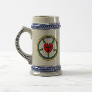 Luther Rose Embossed-Look Beer Stein