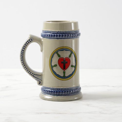 Luther Rose Embossed_Look Beer Stein