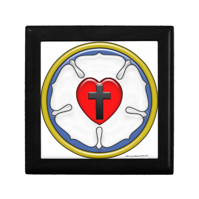 Luther Rose Embossed-Look Keepsake Box (Front)