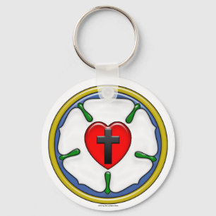 Luther Rose Embossed-Look Keychain