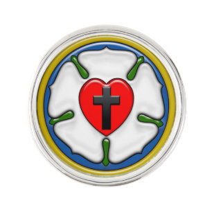 Luther Rose Embossed-Look Lapel Pin