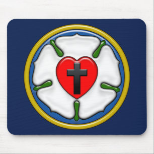 Luther Rose Embossed-Look Mouse Pad