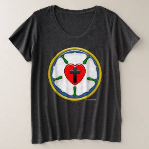 Luther Rose Embossed-Look Plus Size T-Shirt