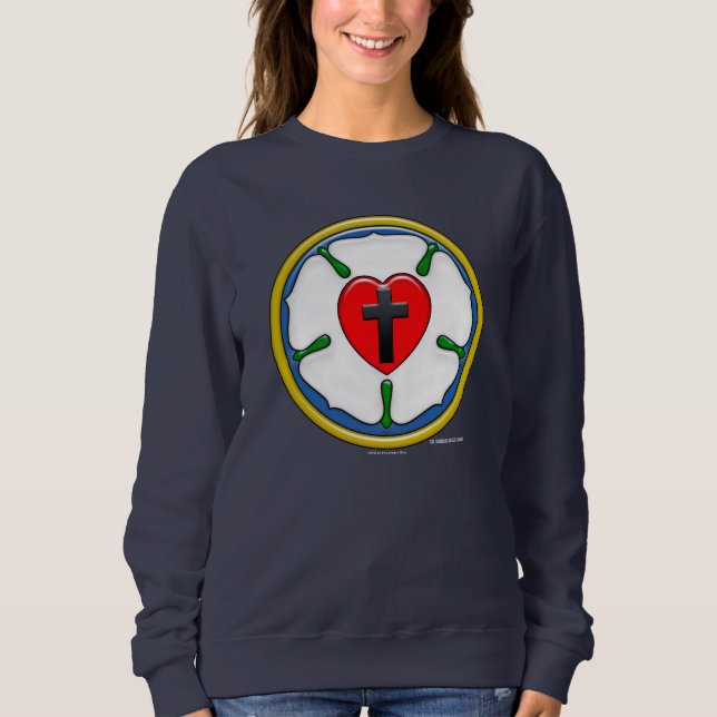 Luther Rose Embossed-Look Sweatshirt (Front)