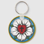 Luther Rose Keychain at Zazzle