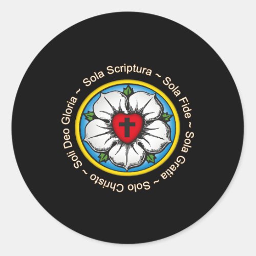 Luther Rose Lutheran Reformation Classic Round Sticker