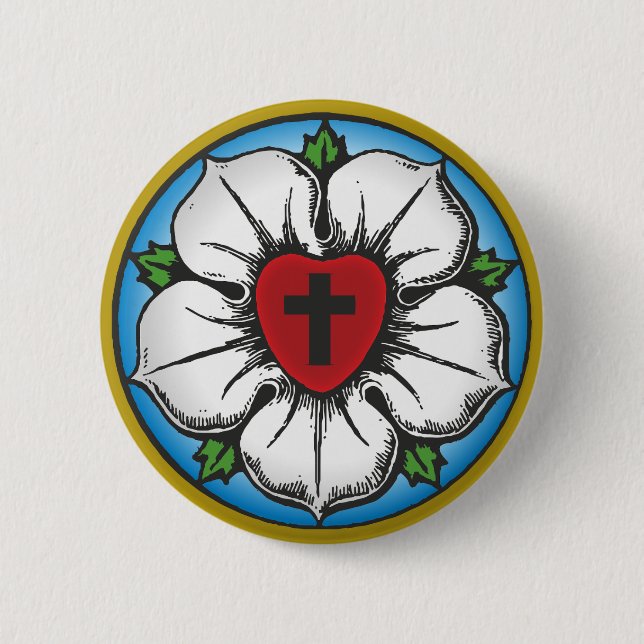 luther rose pinback button (Front)