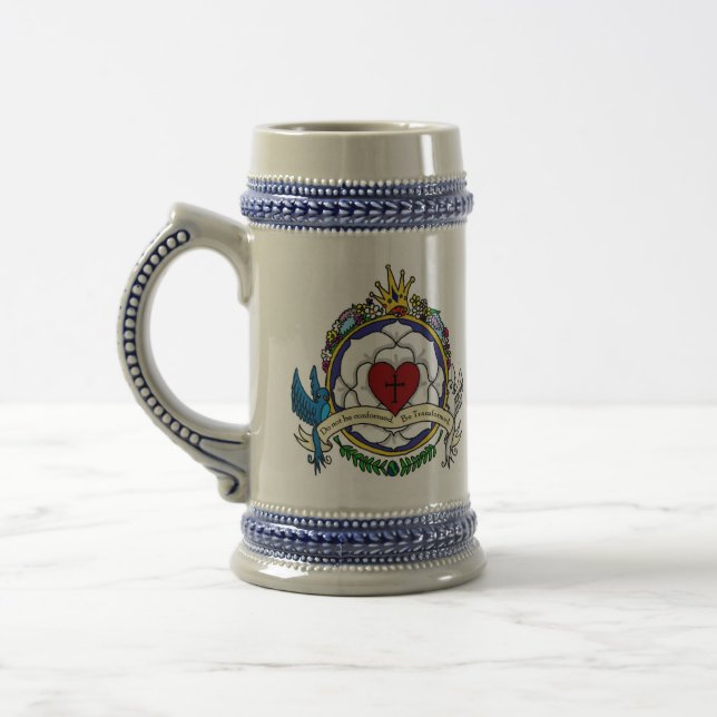 Luther Rose Roman's Crest Beer Stein (Left)