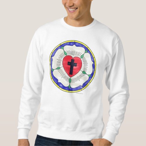 Luther Rose Stained Glass Window Sweatshirt