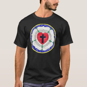 Luther Rose Stained Glass Window T-Shirt