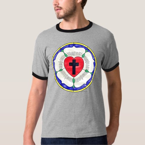 Luther Rose Stained Glass Window T_Shirt