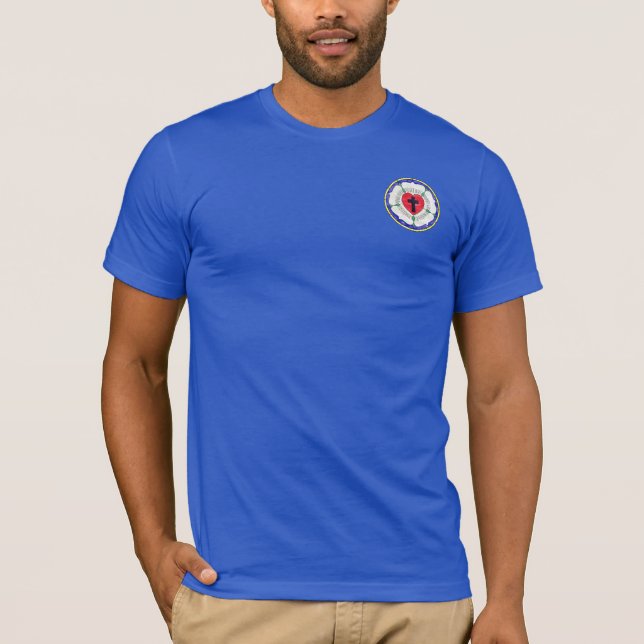Luther Rose Stained Glass Window T-Shirt (Front)