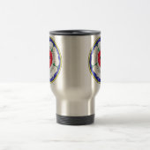Luther Rose Stained Glass Window Travel Mug (Center)