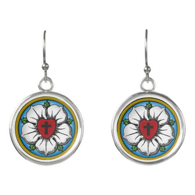 Luther’s Rose Earrings (Front)