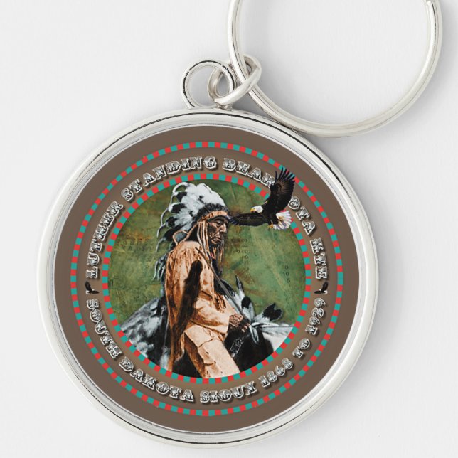 Luther Standing Bear Keychain (Front)