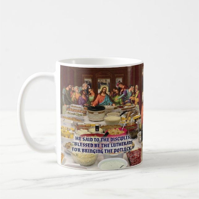 Lutheran Last Supper Potluck  Coffee Mug (Left)
