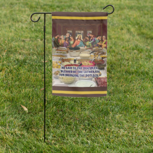 Lutheran Last Supper Potluck  Garden Flag