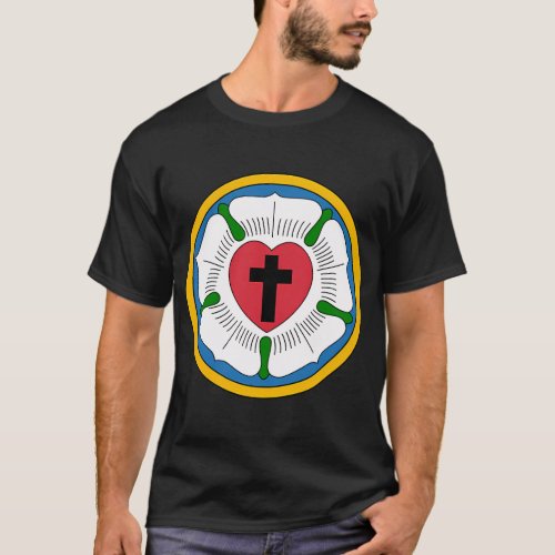 Lutheran Protestant Martin Luther Rose 95 Theses T_Shirt