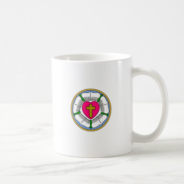 Lutheran Rose Coffee Mug (Right)